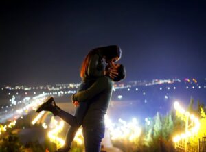 romantic hug good night love gif