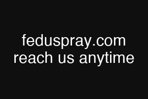 feduspray.com reach us anytime