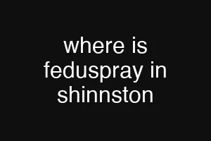 where is feduspray in shinnston